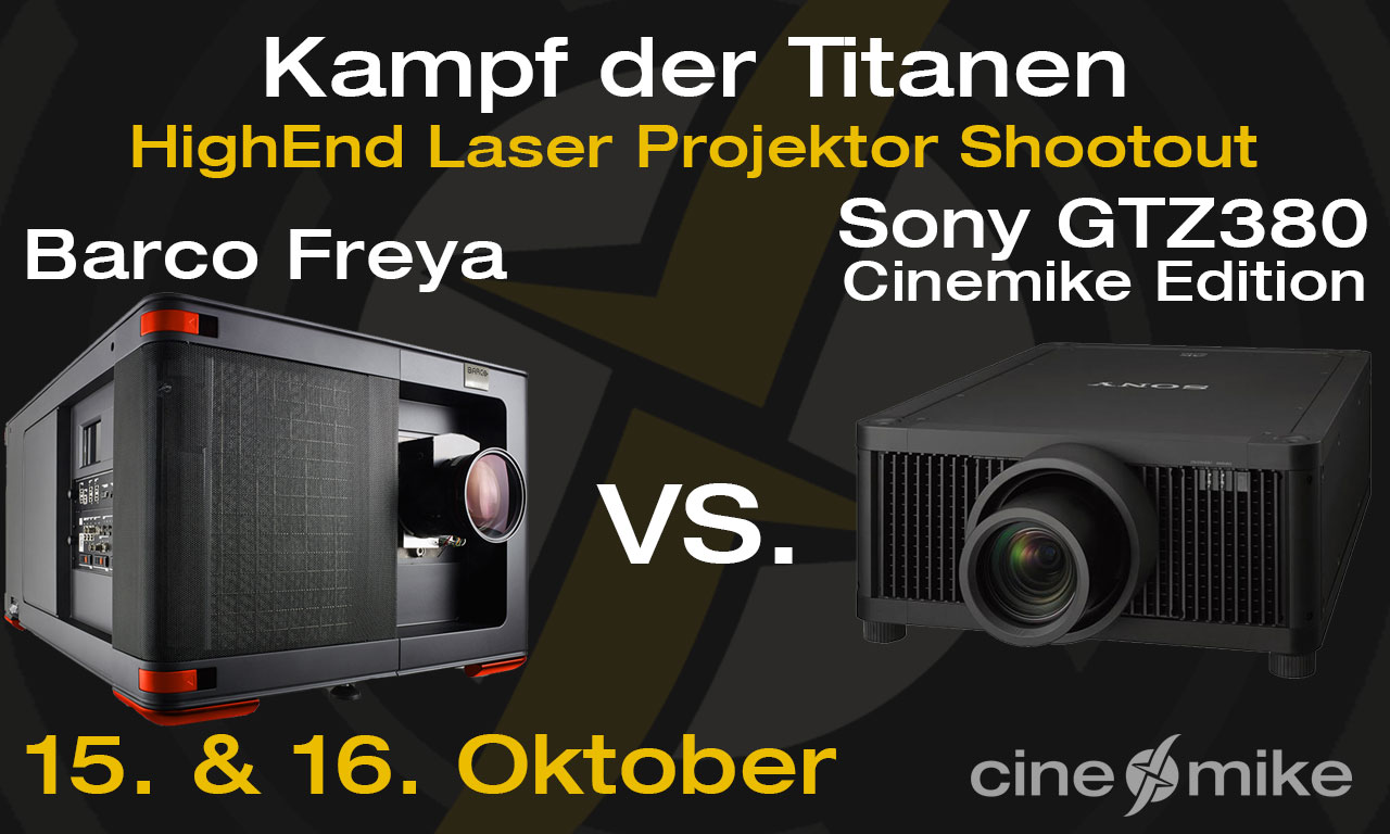 HighEnd Laser Projektor Shootout am 15. & 16. Oktober bei Cinemike!